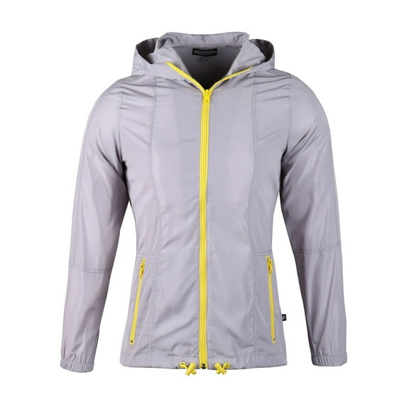 Beautiful Giant Polyester Women Lightweight Windbreaker Outdoor Hiking Long Sleeve Hooded Jacket