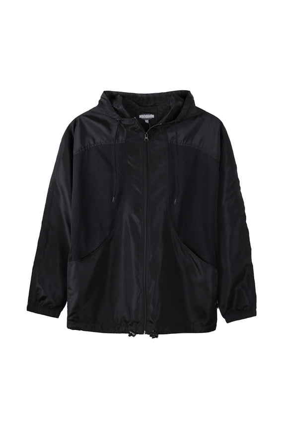 Polyester Women Lightweight Windbreaker Outdoor Hiking Long Sleeve Hooded Jacket