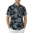 thumbnail image 1 of Beautiful Giant Tropical Print Quick Dry Short Sleeve Hawaiian Shirts for Men Casual Button Down Shirt, 1 of 7