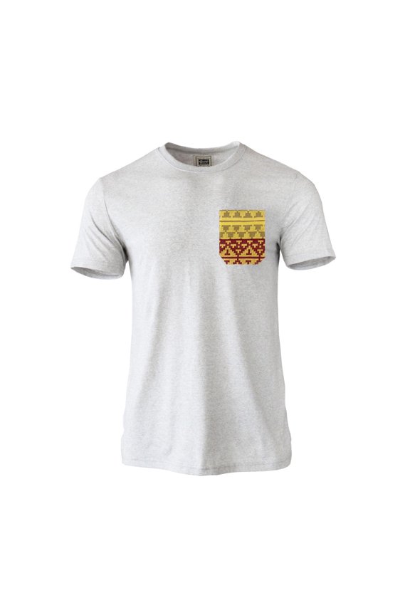 Men's Solid Print Short Sleeve T-Shirt with Pocket for Casual Everyday