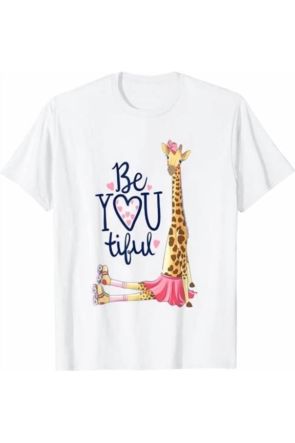 Beautiful Giraffe Be Yourself Animal Design T-shirt