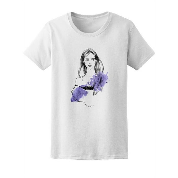Beautiful Girl Fashion Tee Women's -Image by Shutterstock