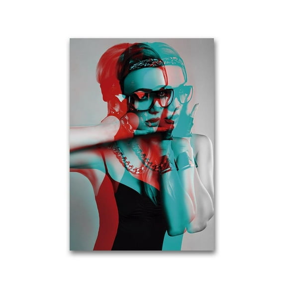 Beautiful Girl Old School 3d Poster -Image by Shutterstock