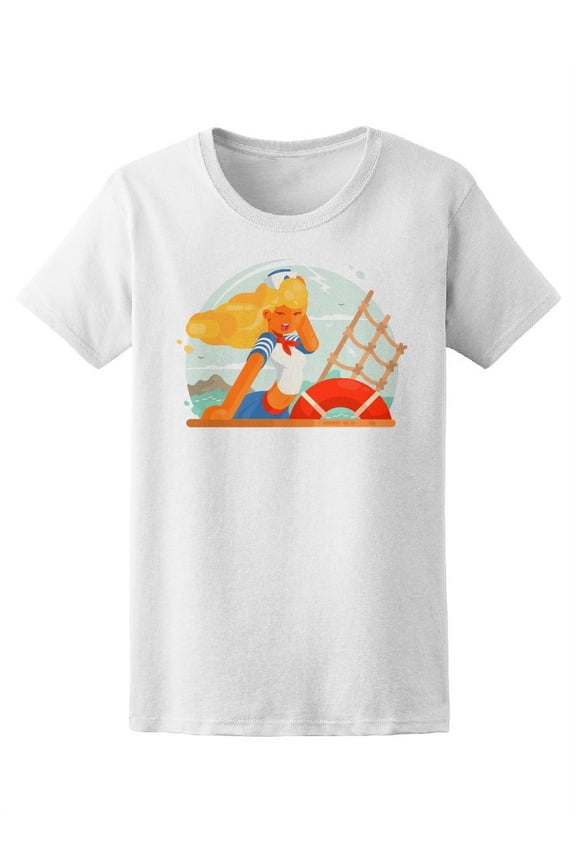 Beautiful Girl Sailor Tee Women's -Image by Shutterstock