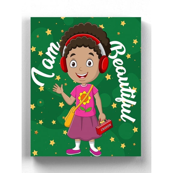 Beautiful Girl Wrapped Canvas  -Smartprints Designs,