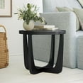 thumbnail interactive-video image 1 of Beautiful Glass Rattan End Table, Black, 1 of 9