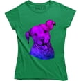 thumbnail image 1 of Beautiful Glaxy Dog Purple Color Animal Pet Lovers Puppy Women's T-Shirt, 1 of 4