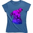 thumbnail image 1 of Beautiful Glaxy Dog Purple Color Animal Pet Lovers Puppy Women's T-Shirt, 1 of 4
