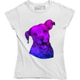 thumbnail image 1 of Beautiful Glaxy Dog Purple Color Animal Pet Lovers Puppy Women's T-Shirt, 1 of 4