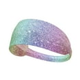 thumbnail image 1 of Beautiful Glitter Headbands for Women Men, Workout Elastic Sweat Band for Yoga Running Cycling Gym Exercise Non Slip Head Bands for Women's Hair, 1 of 5