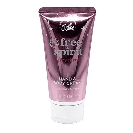 Beautiful Glow by Justice Hand and Body Cream, Free Spirit Berry Citrus, 2.5 oz