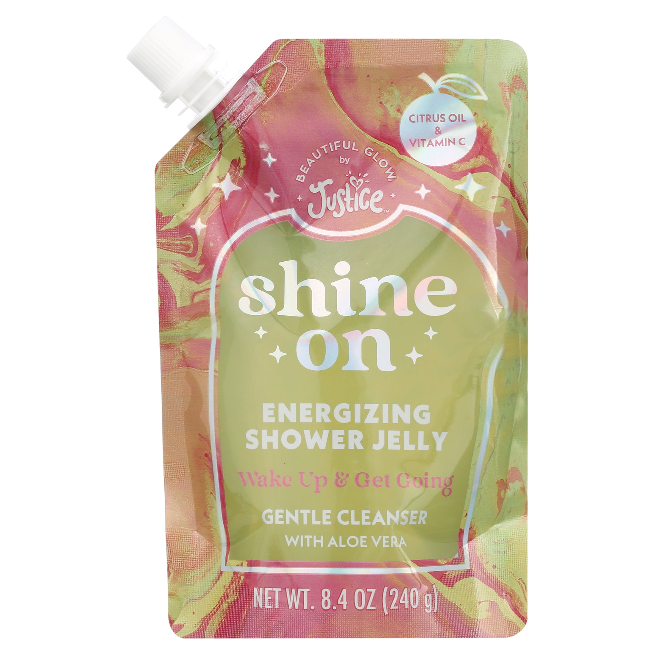 Beautiful Glow by Justice Shower Jelly Cleanser, Cotton Candy, 8.4 oz