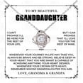 thumbnail image 1 of To My Beautiful Granddaughter Necklace From Grandpa, Granddaughter Necklace From Grandma, Grandmother Granddaughter Jewelry, Best Gifts For Granddaughter, Grandaughter Gifts From Grandparent, 1 of 5
