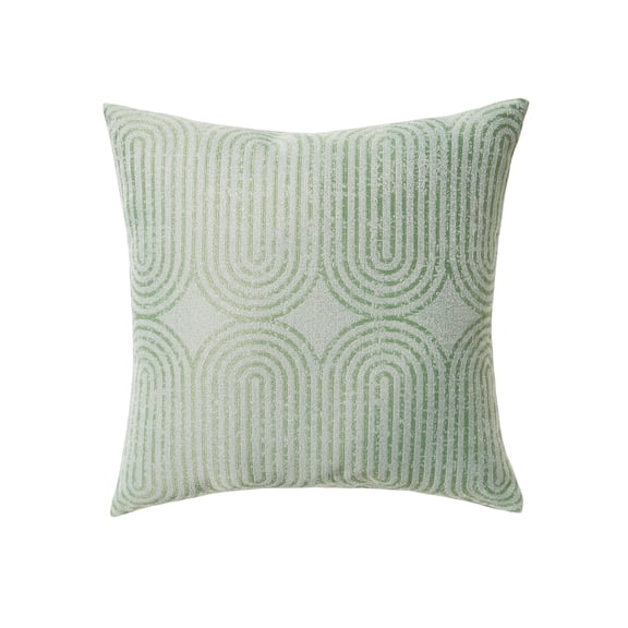 Beautiful 18" x 18" Decorative Outdoor Pillow by Drew Barrymore, Green Pill