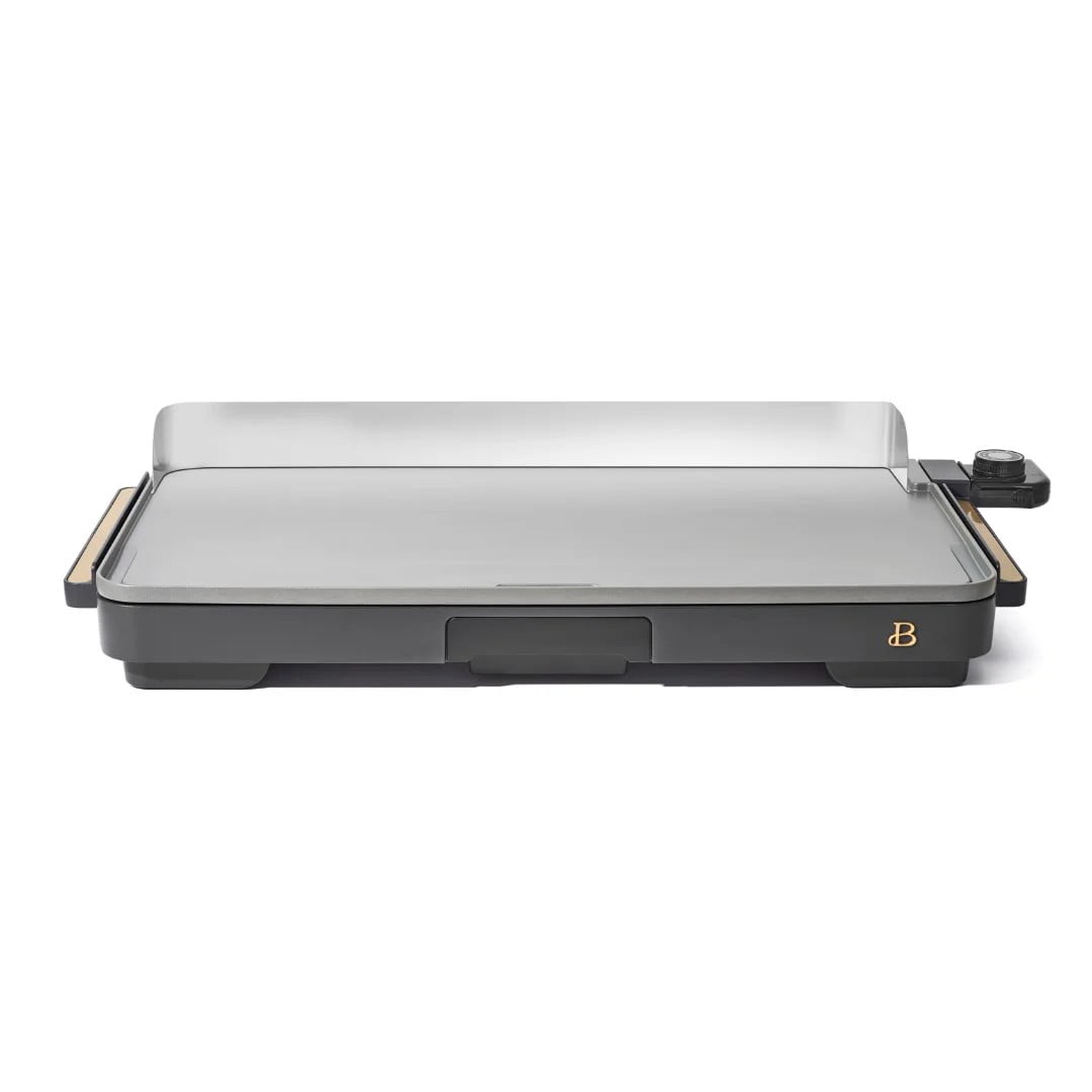 Beautiful XL Electric Griddle 12" x 22", Non-stick, Oyster Grey by Drew Barrymore - Walmart.com
