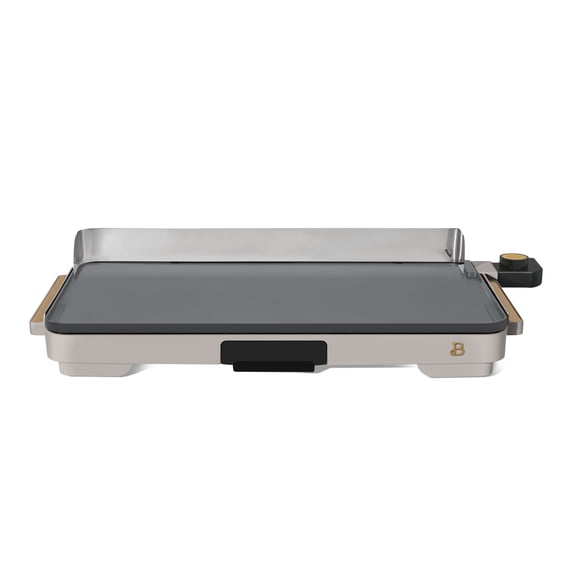 Beautiful XL Electric Griddle 12" x 22," Non-stick, Porcini Taupe by Drew Barrymore