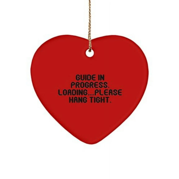 Beautiful Guide Gifts, Guide in Progress. Loading Please Hang Tight, Inappropriate Heart Ornament for Colleagues from Friends, Funny Gag Gifts, Funny White Elephant Gifts, Funny Secret Santa Gifts,