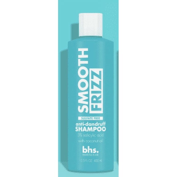 Beautiful Hair and Scalp Smooth Frizz Anti-Dandruff Shampoo with Coconut Oil, 13.5 fl oz