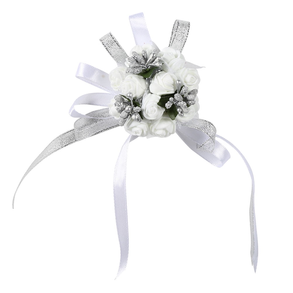 Beautiful Hand Ribbon Flower Bridal Bridesmaid Wrist Corsage Prom ...