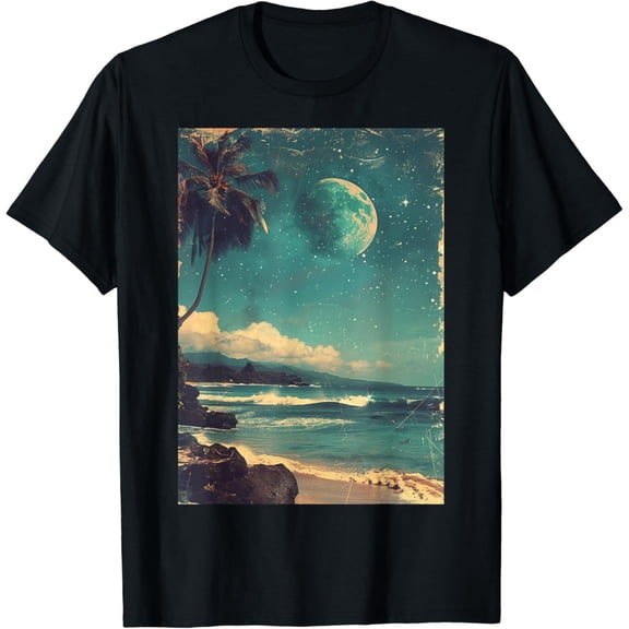Beautiful Hawaii Beach Travel Cute Vintage Art T-Shirt