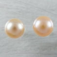 thumbnail image 1 of Beautiful Hawaiian Genuine Pink Pearl Earring, Sterling Silver Pink Pearl Stud Post Earring, E9351 Birthday Anniversary Wife Mom Gift, 1 of 5