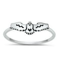 thumbnail image 1 of Beautiful Hawk Eagle Bird Raptor Ring .925 Sterling Silver Band Jewelry Female Male Unisex Size 7, 1 of 4