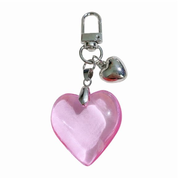 Beautiful Heart Accessory Fashionable Keychain Alloy Texture Heart Keyrings Suitable for Party and Casual Outfits