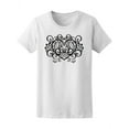 thumbnail image 1 of Beautiful Heart Floral Swirls T-Shirt Women -Image by Shutterstock, Female Medium, 1 of 2
