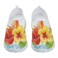 Beautiful Hibiscus Flower Design Lightweight Breathable Shoes Soft And