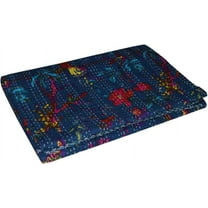 Beautiful Home Décor 100 % cotton Kantha Quilt , Bedspread , Blanket Size ( Twin - 60" x 90" )