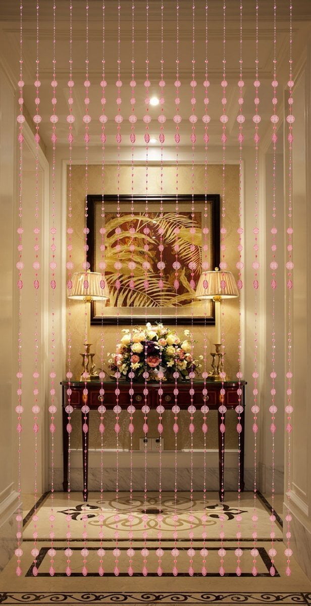 Beautiful Home Decor Acrylic Beaded Curtain - Red Chinese Double Happiness Symbol