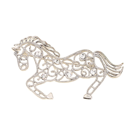 Beautiful Horse Pins Metal Brooches Fun Jewelry Unique Badges Alloy Texture Suitable for Daily Party and Everyday Use