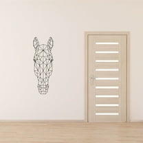 Beautiful Horse Stallion Portrait Aztec Pattern Silhouette Horse Stallion Mare Vinyl Wall Art Wall Sticker Wall Decal Cowboy Cowgirl Farm House Wall Decoration Home Room Décor Design Size (10x4 inch)