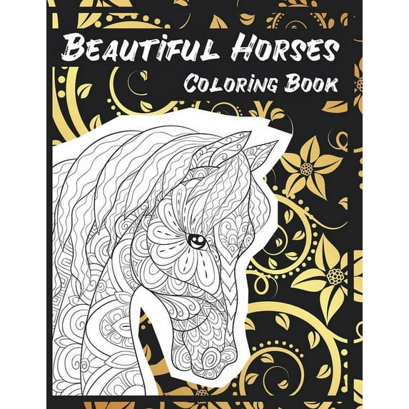 Beautiful Horses - Coloring Book (Paperback)