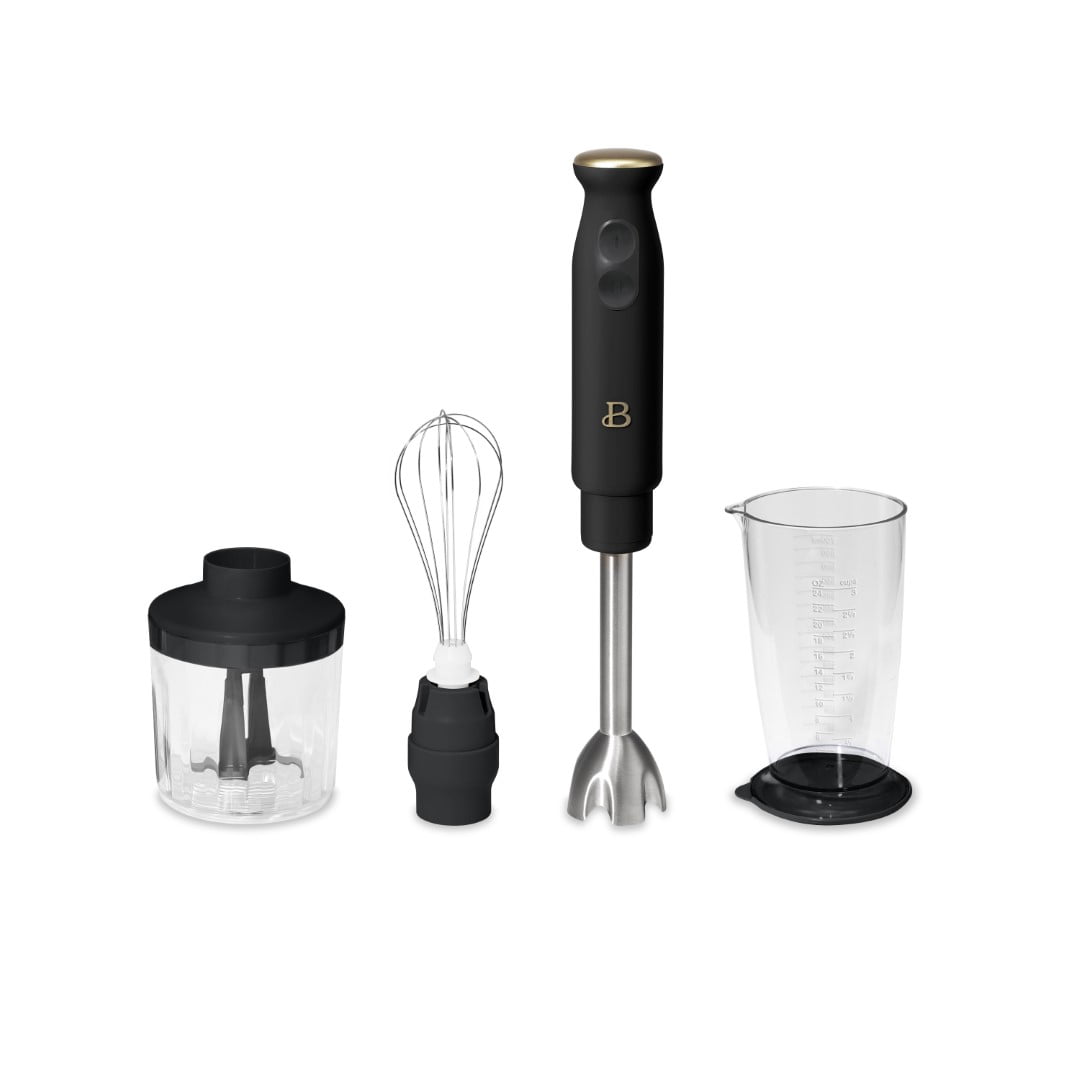 Beautiful Immersion Blender with 500ml Chopper and 700ml Measuring Cup, Sesame by Drew Barrymore - Walmart.com