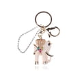 thumbnail image 1 of Beautiful Indian Cute Elephant Crystal Rhinestone Clip Hook Keychain, 1 of 1