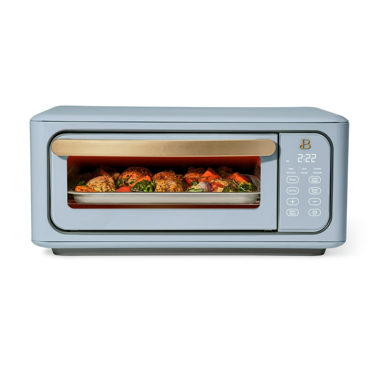 Beautiful Infrared Air Fry Toaster Oven, 9-Slice, 1800 W, Cornflower Blue by Drew Barrymore