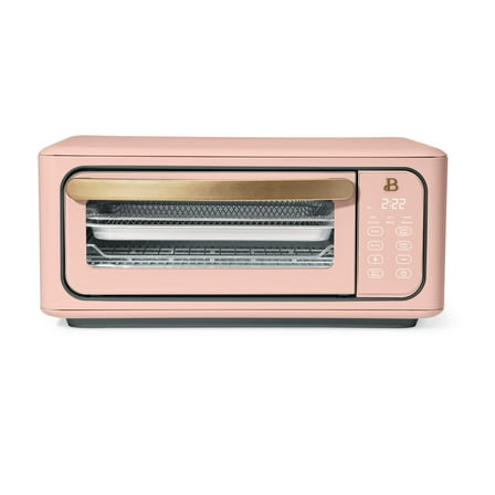 Beautiful Infrared Air Fry Toaster Oven, 9-Slice, 1800 W, Rose by Drew Barrymore