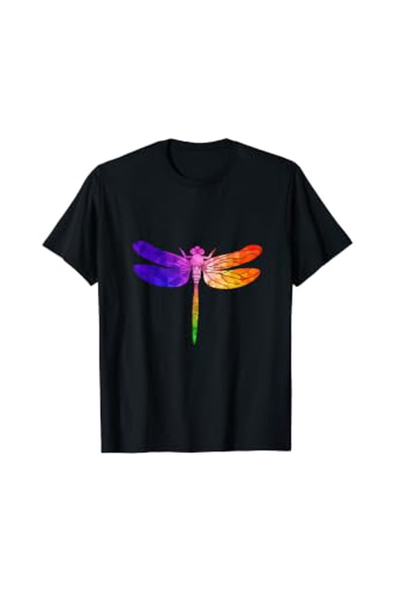Beautiful Insect Women Men Gift Idea Colorful Dragonfly T-Shirt
