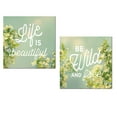 thumbnail image 1 of Beautiful Instagram-Style "Life Is Beautiful" and "Be Wild and Free" Spring Floral Photograph Set by Sue Schlabach; Two 12x12in Unframed Paper Posters, 1 of 1