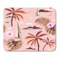 thumbnail image 1 of Beautiful Island Pattern on Pink Landscape Palm Trees Beach Mousepad Mouse Pad Mouse Mat 9x10 inch, 1 of 3
