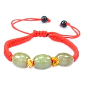 Beautiful Jade Stone Red String Bracelet - For Good Luck and Prosperity - 91051