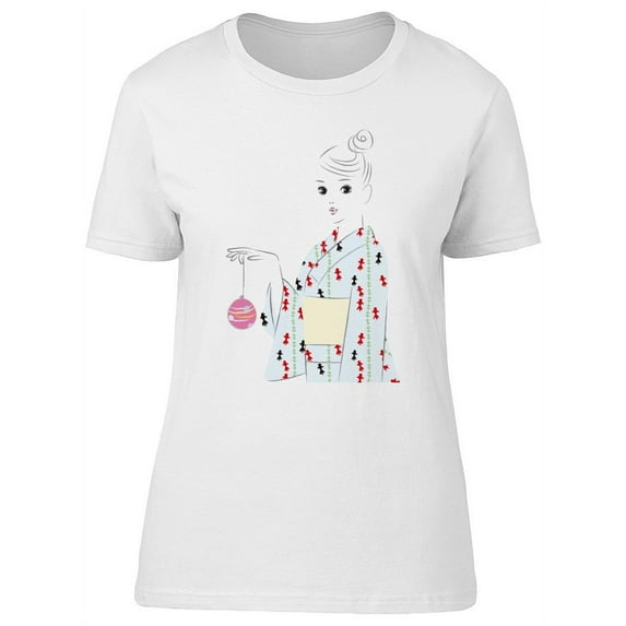 Beautiful Japanese Yukata Lady Tee Women's -Image by Shutterstock