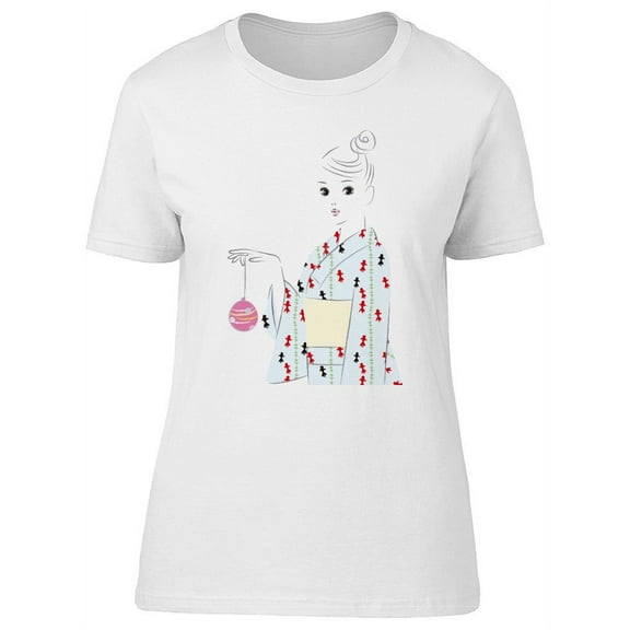 Beautiful Japanese Yukata Lady Tee Women's -Image by Shutterstock