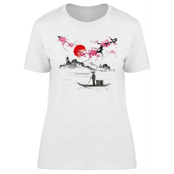 Beautiful Japnaese Landscape T-Shirt Women -Image by Shutterstock, Female Medium