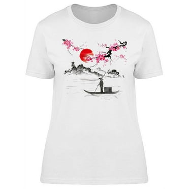 Beautiful Japnaese Landscape T-Shirt Women -Image by Shutterstock, Female x-Large