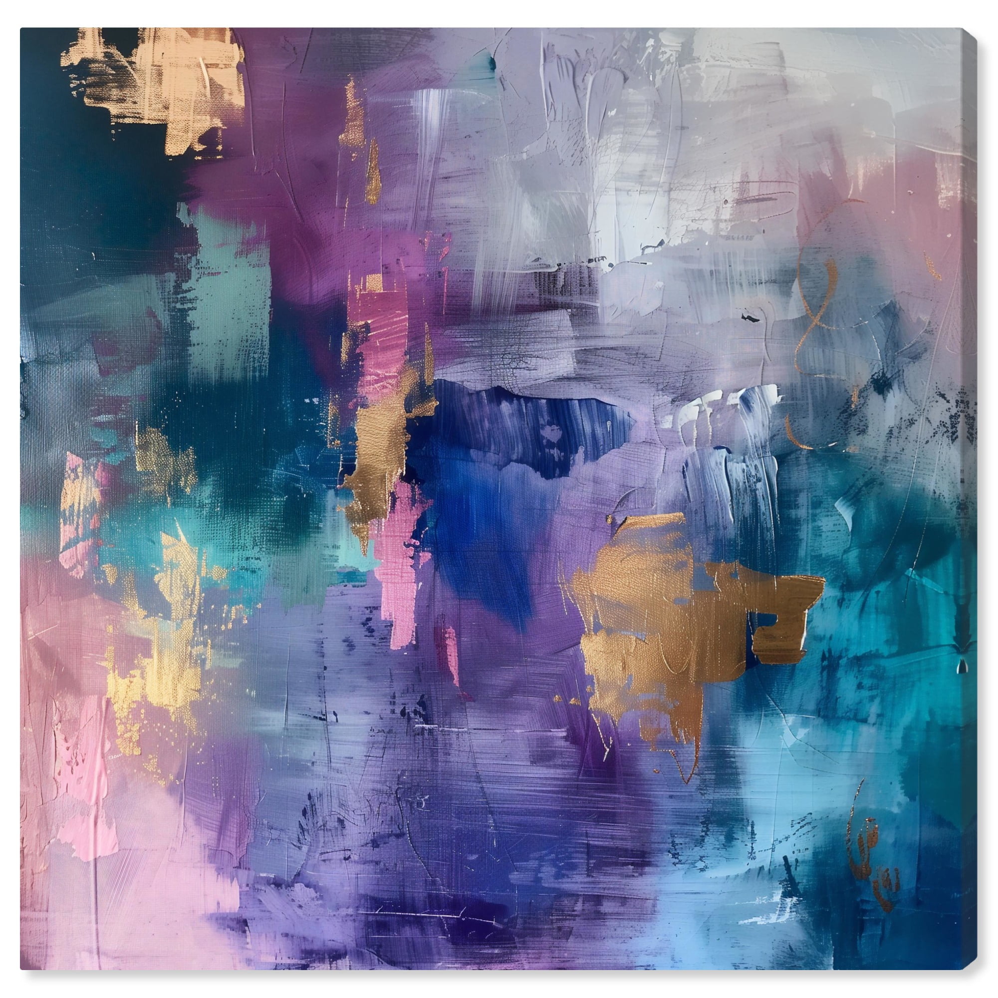 Colorful Abstract 12" x 12" Canvas Wall Art