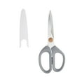 thumbnail image 1 of Beautiful Kitchen Scissors with Blade Cover in Grey Smoke by Drew Barrymore, 1 of 8