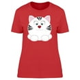 thumbnail image 1 of Beautiful Kitten Doodle T-Shirt Women -Image by Shutterstock, Female Medium, 1 of 2