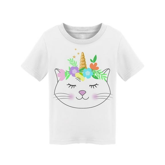 Beautiful Kitty With Uni Horn  T-Shirt Toddler -Image by Shutterstock,  3 Toddler